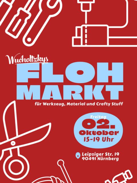 Holt die Kalender raus! Am 02.10.26 findet unser erster crafty Flohmarkt für all das Bastelmaterial, Werkzeug und DIY-Klimbim, das in Schubladen versauert und eigentlich zu etwas Höherem bestimmt ist statt! 

Kommt Freitag Nachmittag vorbei und stöbert durch unsere Material- und Werkzeugkisten! Leckeren Kaffee & Cookies gibts natürlich auch und nebenan in der LUX findet ihr auch noch mehr (Kinder-)Flohmarkt .

Habt ihr selbst so einige angefangene Hobbys zu Hause und wollt bisschen Material loswerden? Dann meldet euch gerne bei uns, wir finden ein Plätzchen für eure Schätzchen!

Und teilt natürlich gerne unseren Beitrag mit all euren Bastelfreunden 😊 Dankeee♥️

#flohmarkt #thriften #trödeln #nürnberg #diy